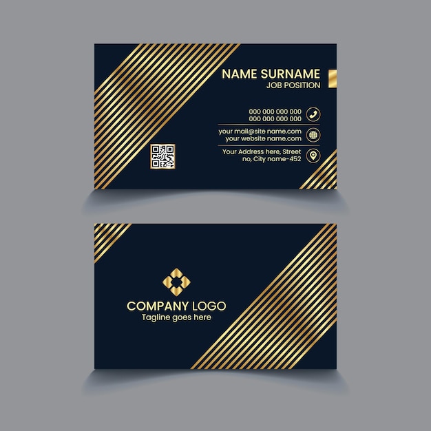 Professional business card design luxury business card design and golden color business card design