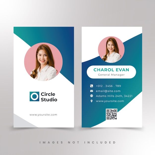 professional business card design premium vector