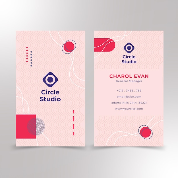 professional business card design premium vector