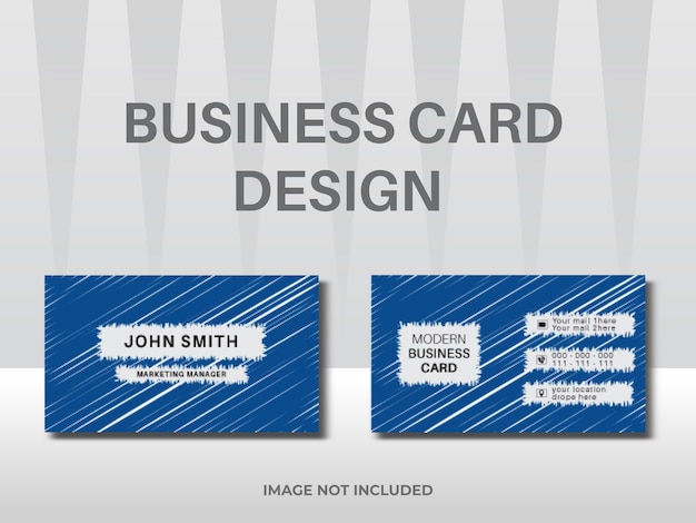 Vector professional business card design template premium vector