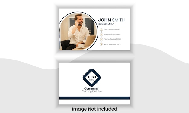 Professional Business Card Design Template Vector Background