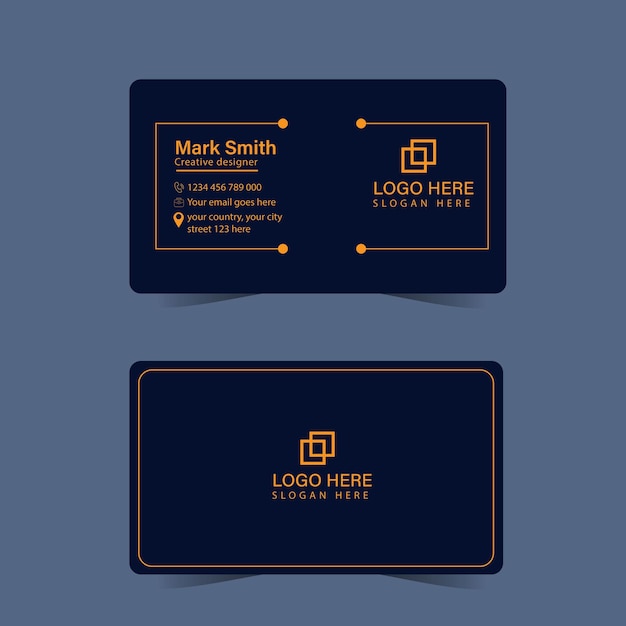 professional Business card design template