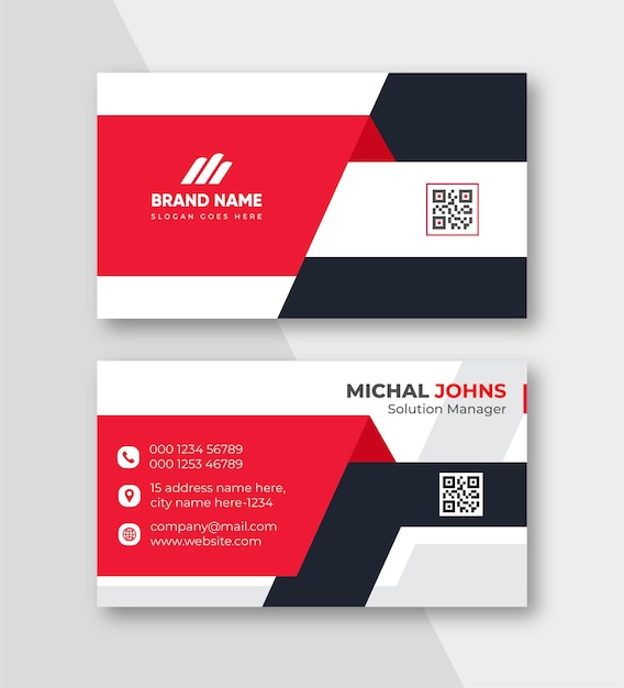 Professional business card design template