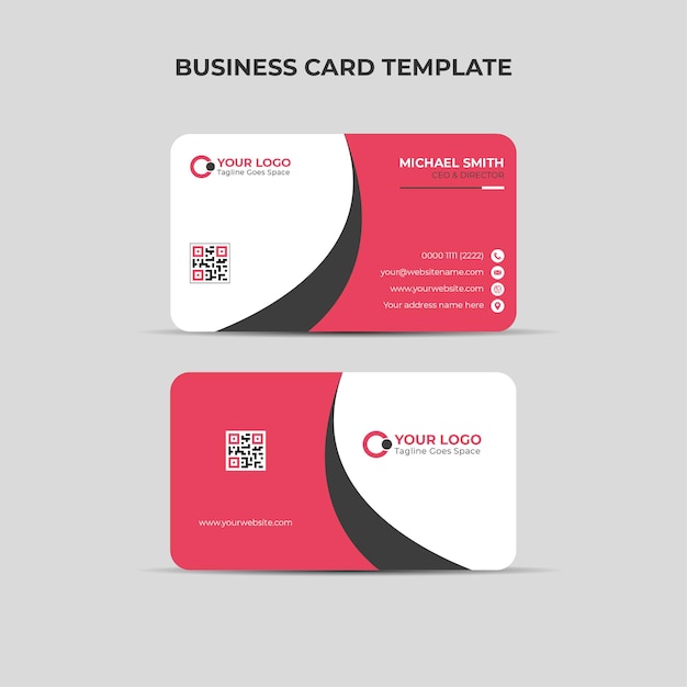 Professional business card design template