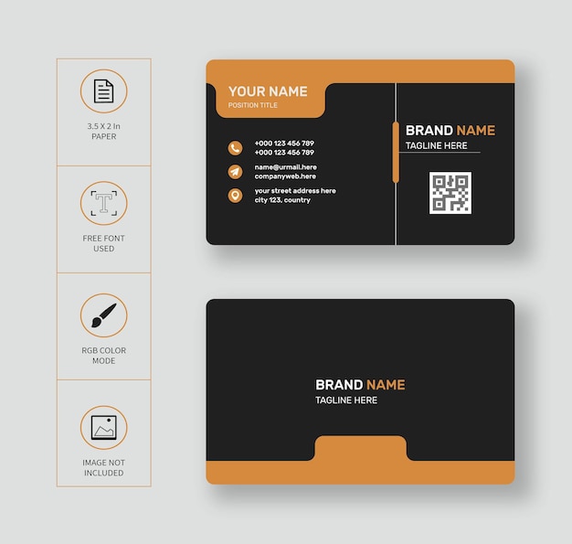 professional business card design template