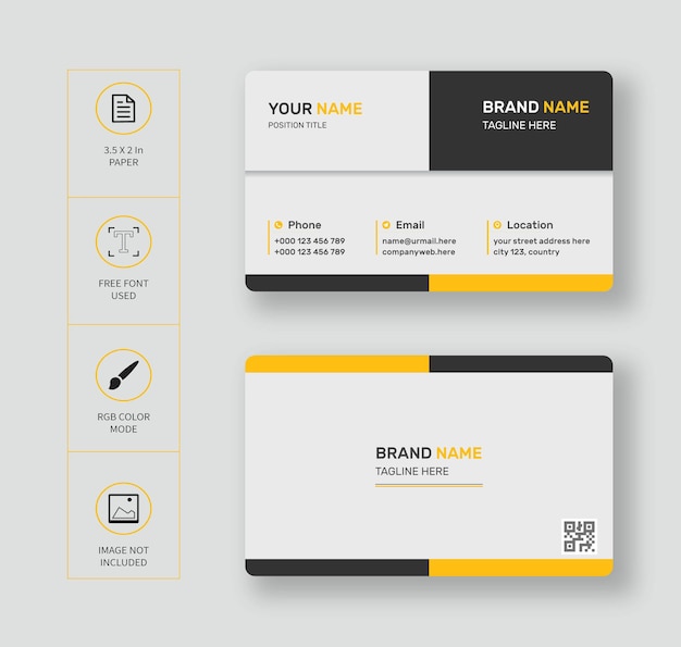 professional business card design template