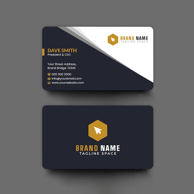 Professional business card design template