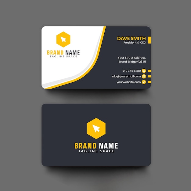 Professional business card design template