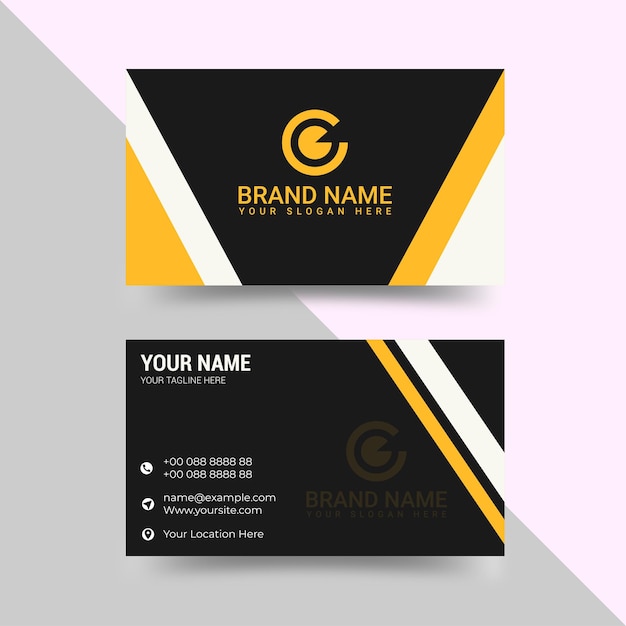 Professional business card design template