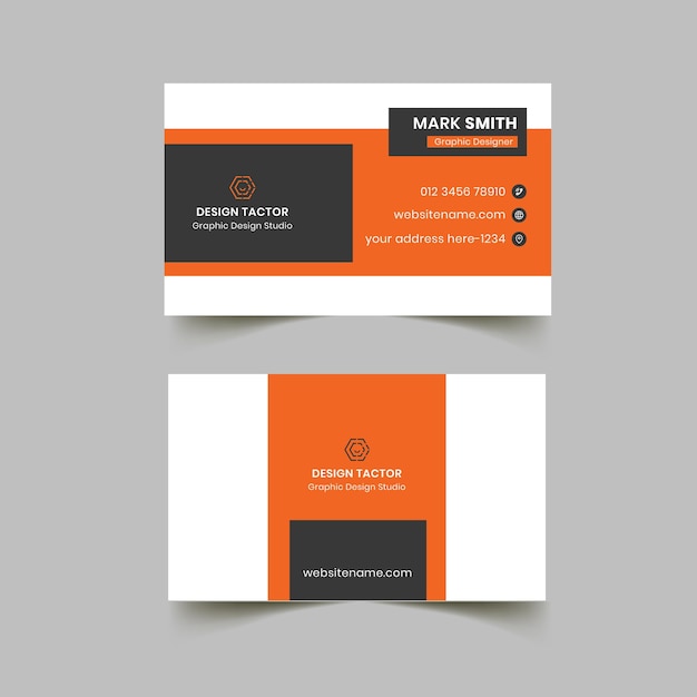 Professional business card design template