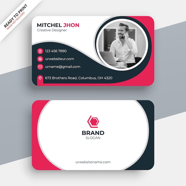 Professional business card design template