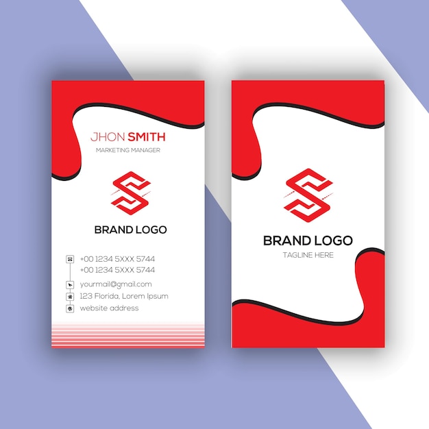 Professional business card design template