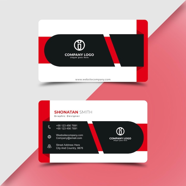 Professional business card design template