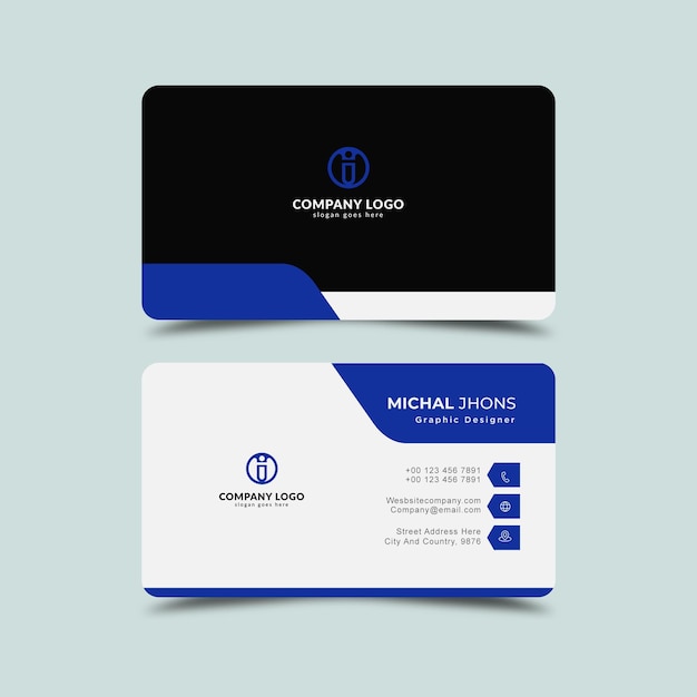 Professional business card design template