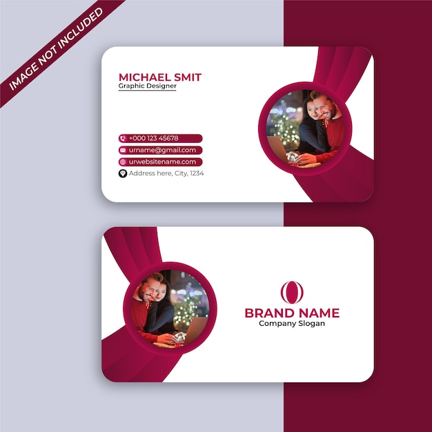 Professional business card design template