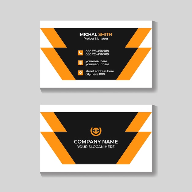 Professional business card design template
