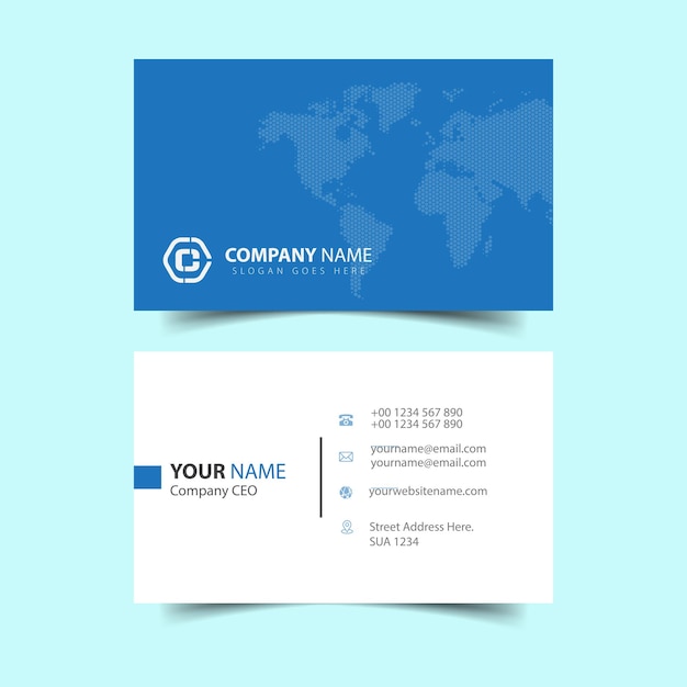 Professional business card design template