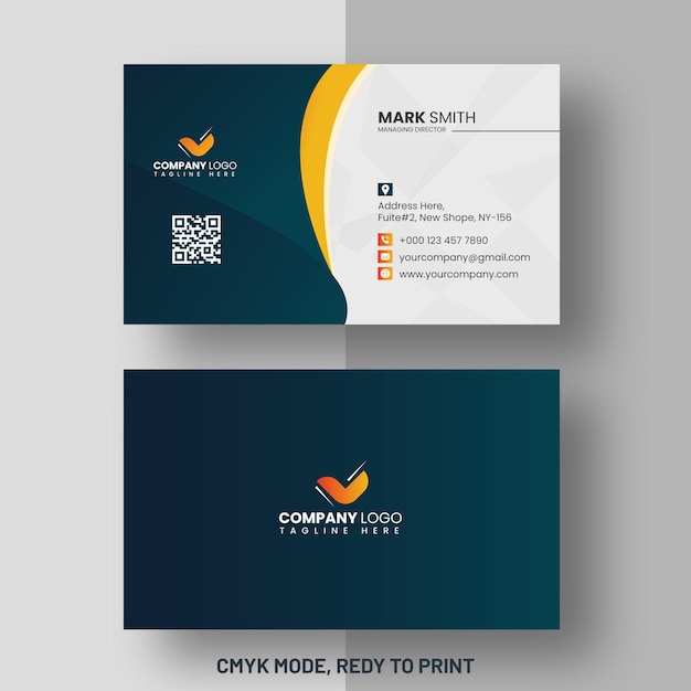 Vector professional business card design