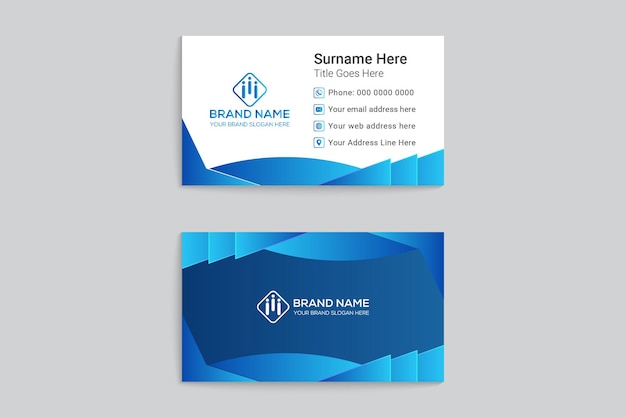 Vector professional business card design