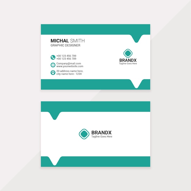 Vector professional business card design