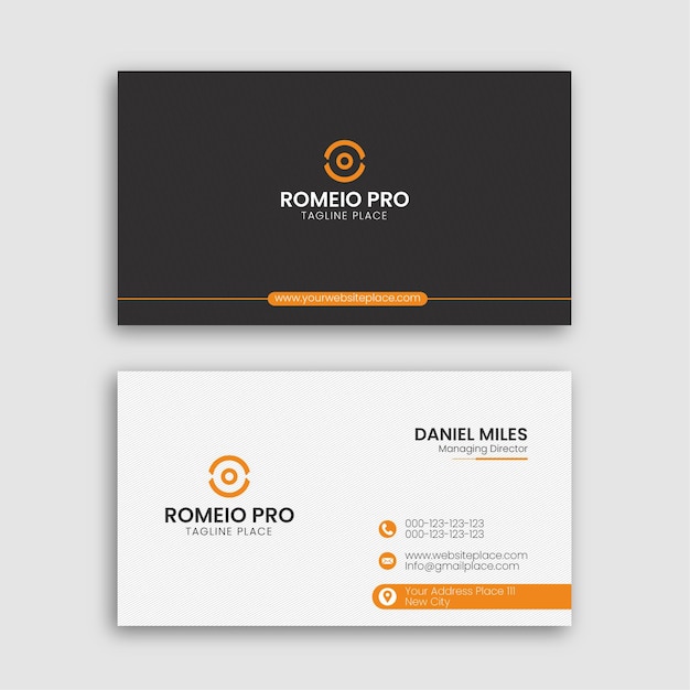 Vector professional business card design