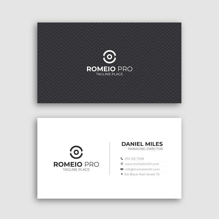 Vector professional business card design