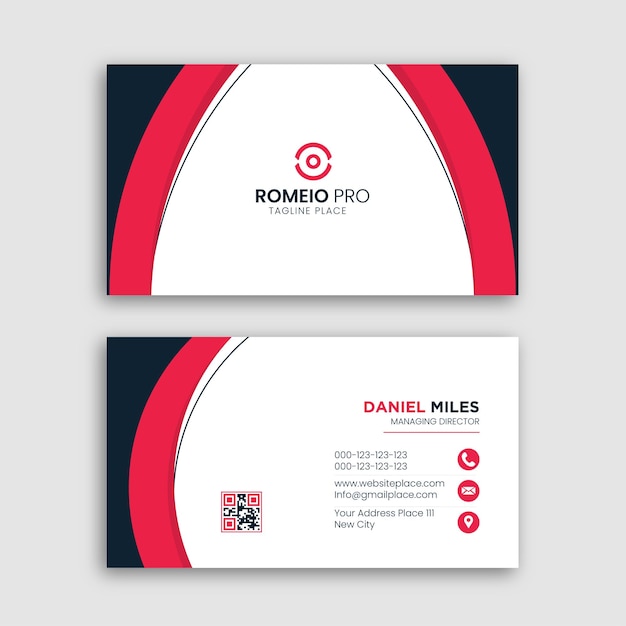 Vector professional business card design