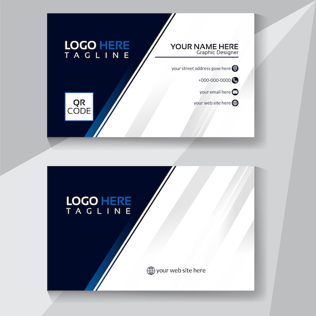 Vector professional business card layout design