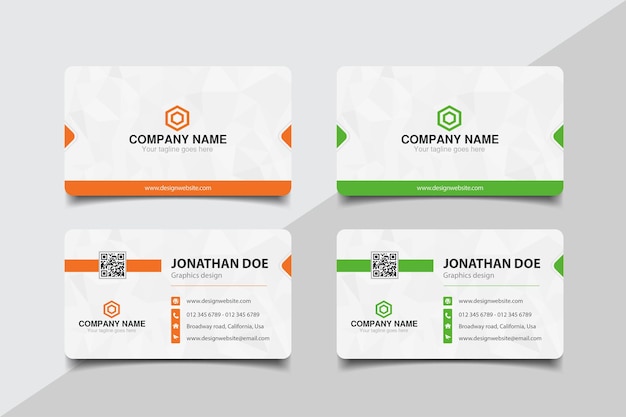 Professional business card mockup