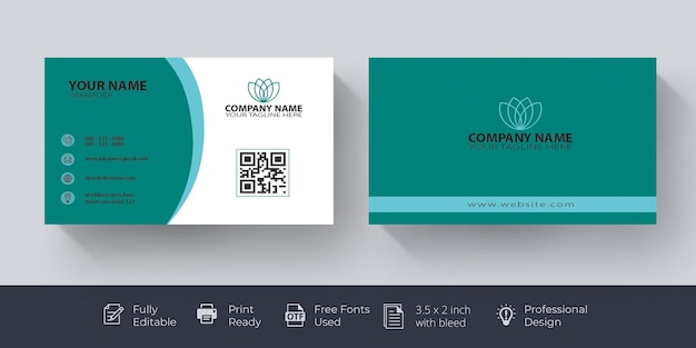 Professional business card mockup