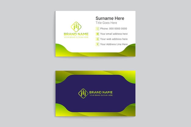 Professional business card mockup