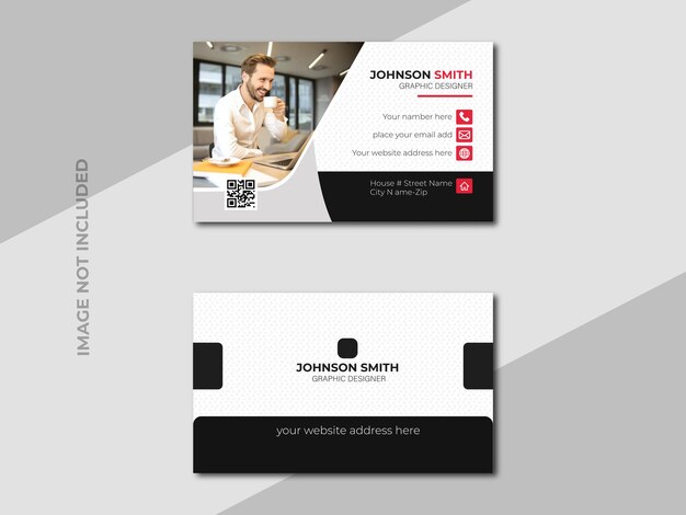 Vector professional business card template design