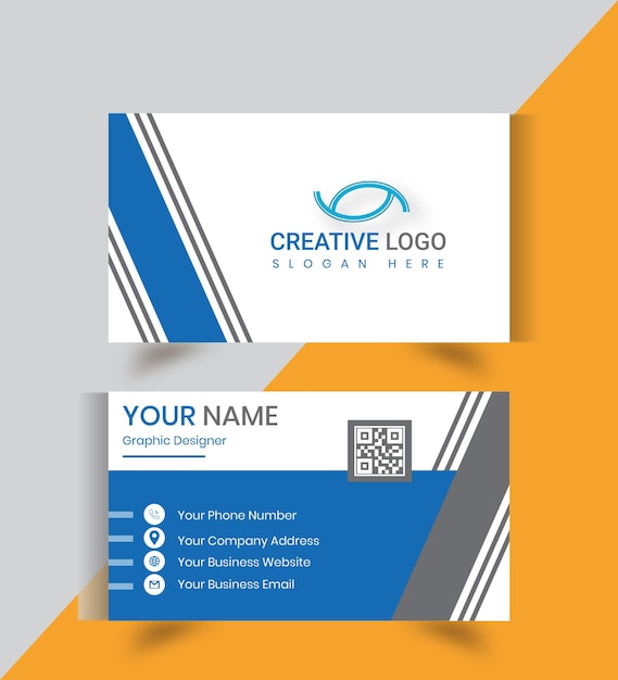 Vector professional business card template design