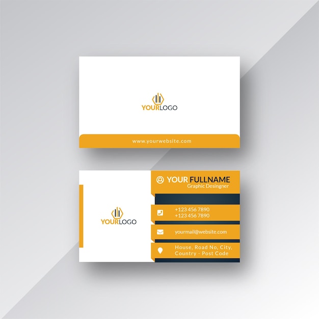 Professional business card template design