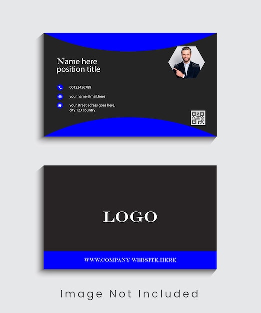 Vector professional business card template design