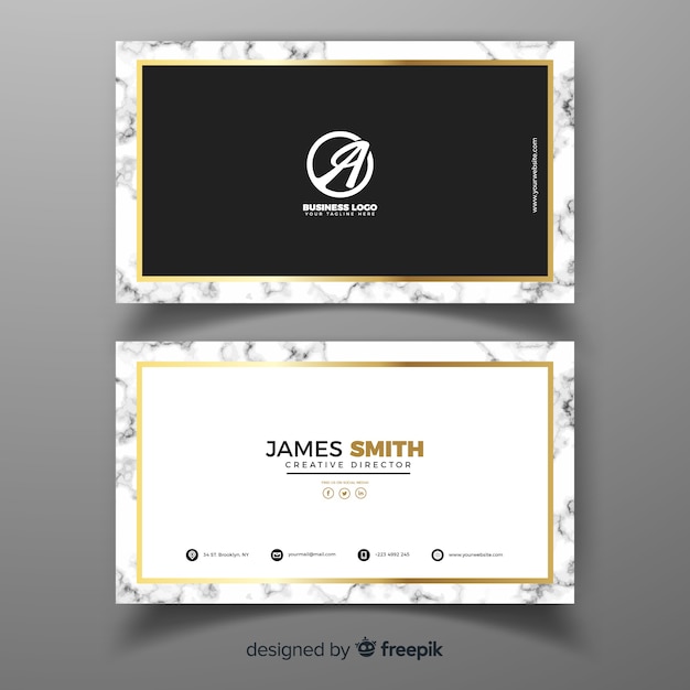 Vector professional business card template in elegant design