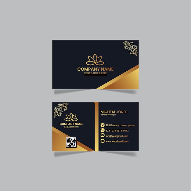 Professional business card template Premium