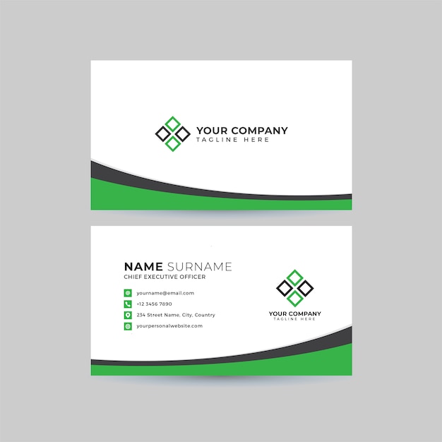 Professional business card  template set