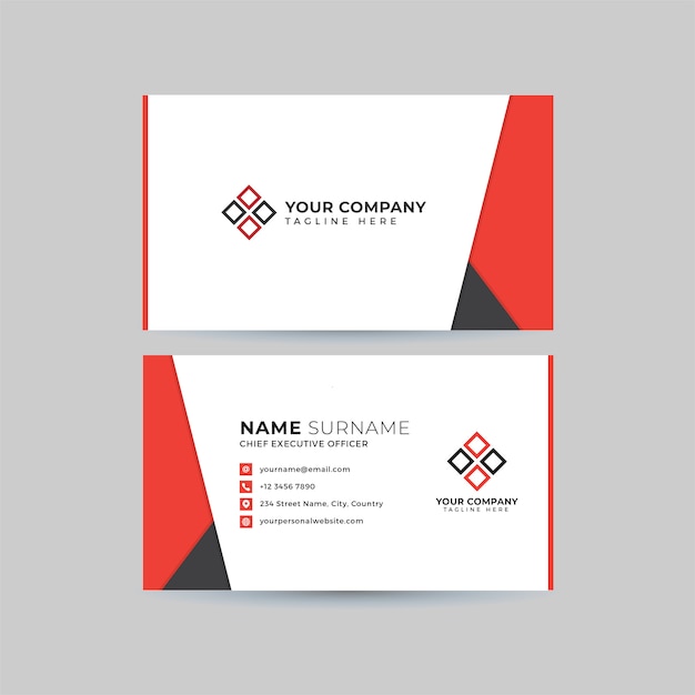 Professional Business Card  Template Set