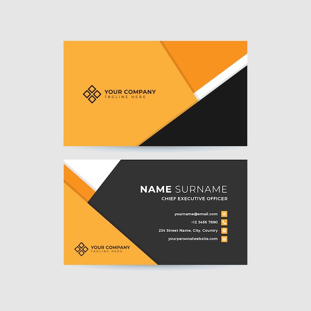 Professional business card template