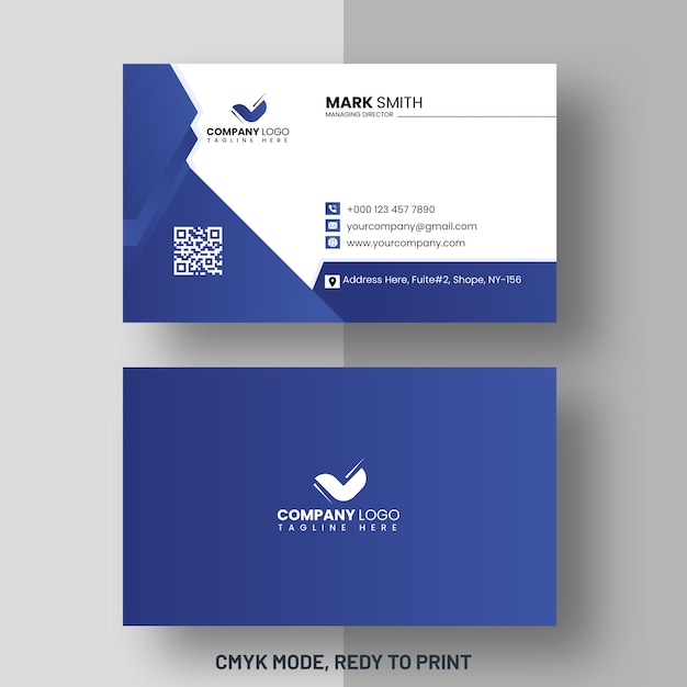 Vector professional business card template