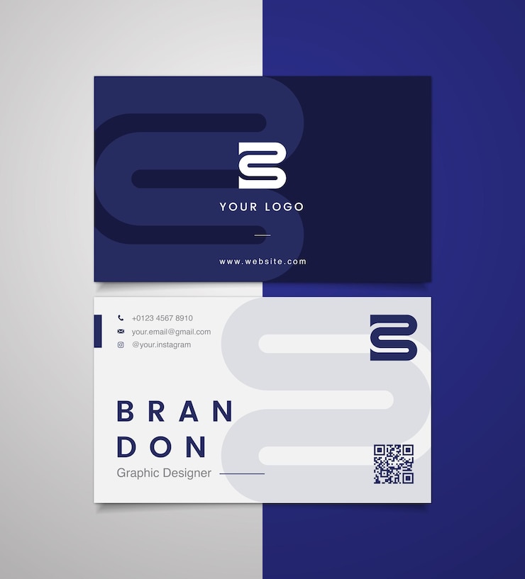 Vector professional business card template