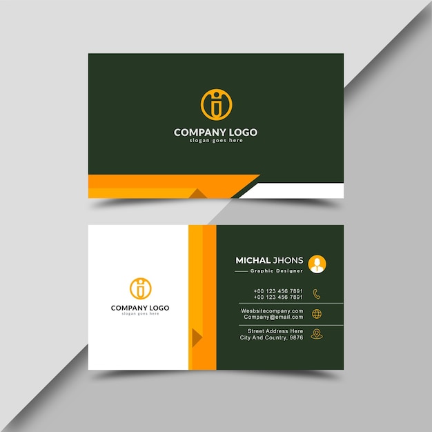 Professional business card template