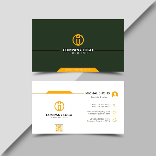 Professional business card template
