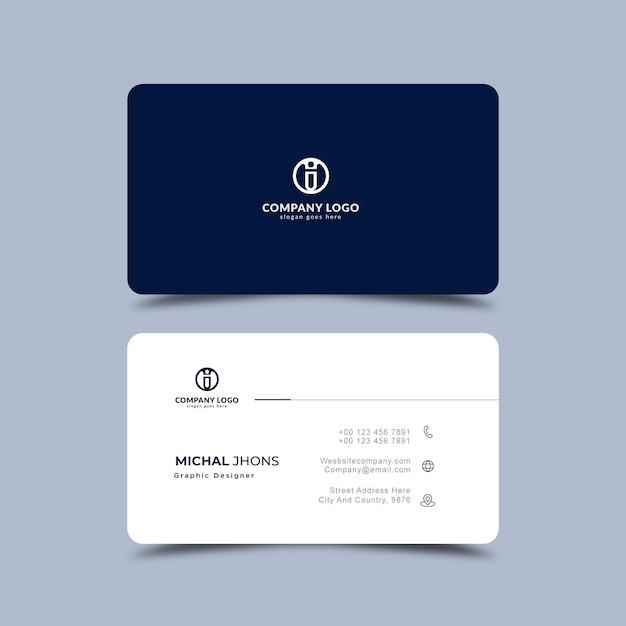 Professional business card template