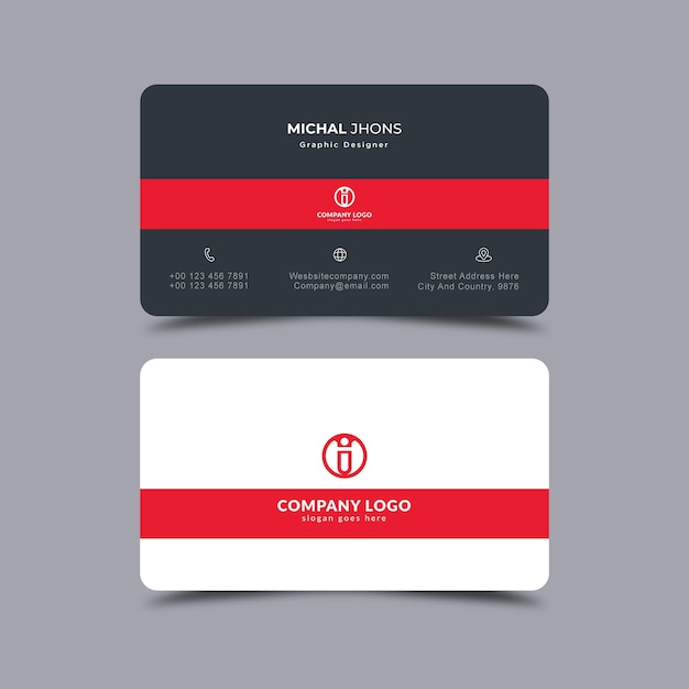 Professional business card template