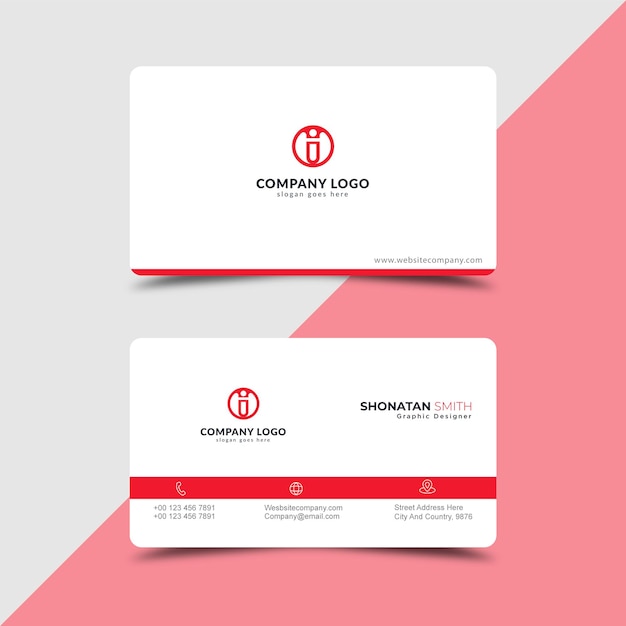 Professional business card template