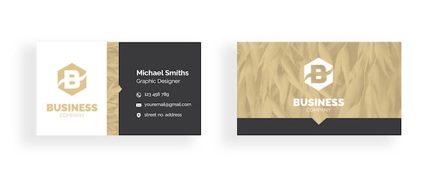 Vector professional business card template