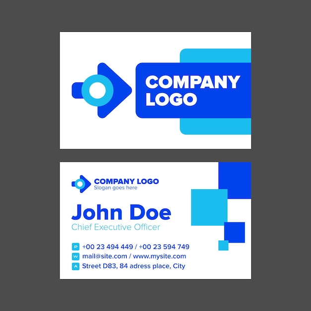 Professional business card template