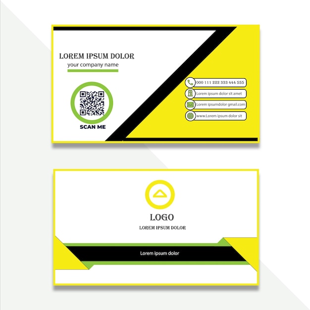 Vector professional business card template